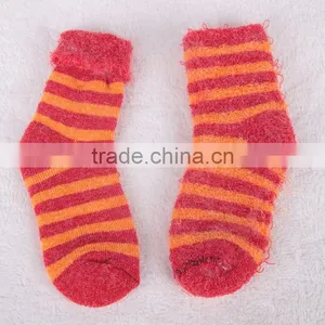 Angora Wool Material Bright Color Knitted Sock thumbnail-2