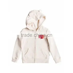 Wholesale Plain White Hoodies 100% Polyester Zip up Hoodies Animal Print Hoodies thumbnail-1