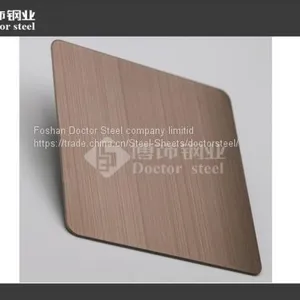 Factory Direct Sale 304 HL Finish Brown Gold Stainless Steel Sheet thumbnail-3