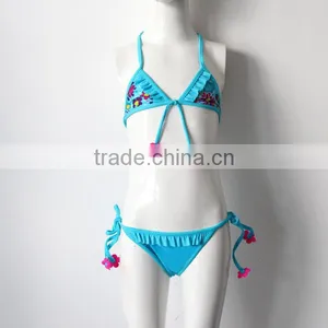 Cute Flowers Girls Swimwear thumbnail-4