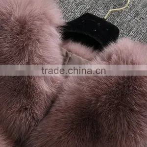 Luxury Fashion Sexy Women Apparel Short Fox Fur Vest thumbnail-5
