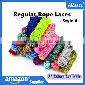 Customized Rope Laces With Plastic Tips - Muti-colored Sports Rope Shoelaces - Retail Packaging - Customized Length Acceptable thumbnail-6