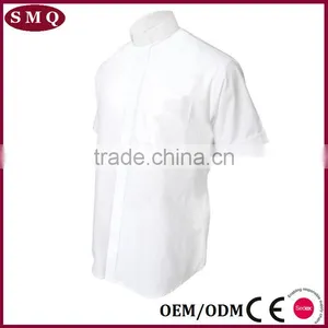 Wholesale Hot Sale Cotton Unisex Plain Clergy Shirt thumbnail-4