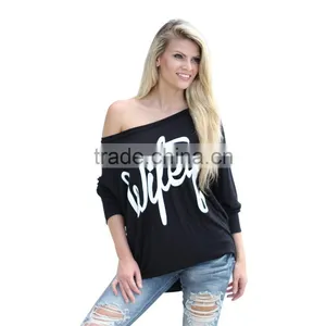 Women Fashion One Shoulder Long Sleeve Ladies Blouse and Top for Wholesale 2017 thumbnail-2
