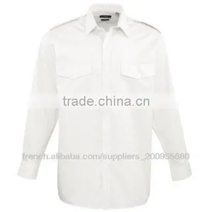 Premier Mens Short Sleeve White Airline Shirts Airline Pilot Shirts thumbnail-2