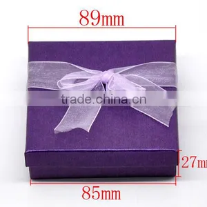 High Quality Dark Purple Jewelry Gift Box Design For Bracelet &Watch thumbnail-2