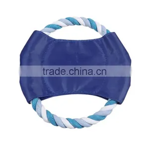 Cotton Pet Products Chew Molar Toy Durable Round Blue thumbnail-1