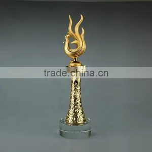 2017 New Design Gold Plated Chanticleer Trophy Business Gift thumbnail-3
