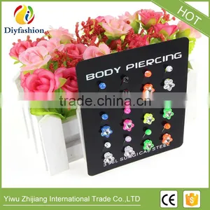 Hot New Style Stainless Steel Fluorescent Star Shape Navel Belly Button thumbnail-6