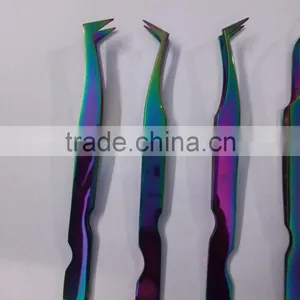 Volume Eyelash Extension Tweezers/ Titanium Multi Eyelashes Tweezers for Professionals thumbnail-1