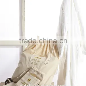 Manufactural Hot Sell Cotton Canvas Drawstring Laundry Bag for Hotel thumbnail-1