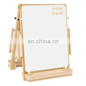 Pinewood Easel Double Side Drawing Board Adjustable Wooden Easel Stand thumbnail-1