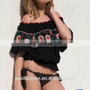 OEM Service Supply Type Short Sleeve Tshirt Embroidery Women Summer Cotton T-shirts thumbnail-3