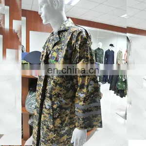 Waterproof Camouflage Military Nylon Reflective Raincoat thumbnail-2