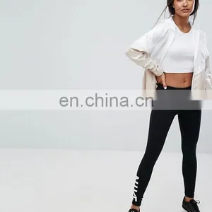 Wholesale Classic Women Nylon Custom Plain Bomber Sports Jacket thumbnail-1