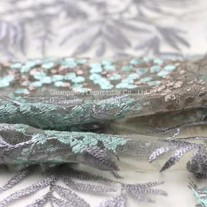 Liturgical Lime Green Lace Fabric thumbnail-3