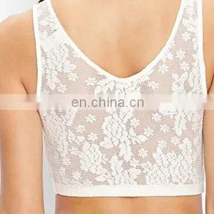 China Supplier Ladies Fashion New Crop Tops With Embroidery thumbnail-3