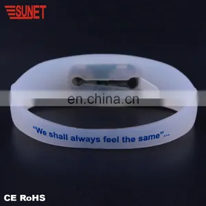 New Coming 100% Full Test Rohs And Ce Approved Full Silicone Material Bracelet With Charm Factory Directly thumbnail-4