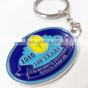 Zinc Alloy Casting Shiny Silver Plated Key Chain Customized Membership Key Chain With Specific Logo thumbnail-3