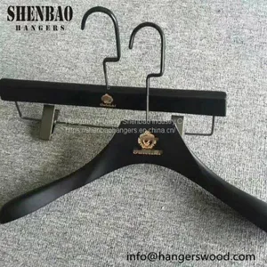 Wooden Pants Hanger Factory Direct Wholesale thumbnail-4