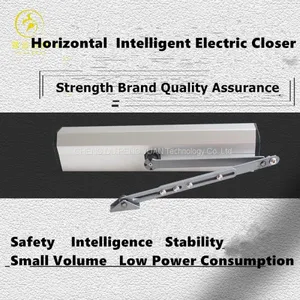 Horizontal Automatic Door Opener Electric Fire Closer 90 Degree Flat Door Motor Fire Door Double Door Interlocking Function thumbnail-2
