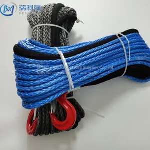 Recomen Electric Winch Uhmpe Cable Rope 12mm for Offroad Towing Heacy Duty thumbnail-1