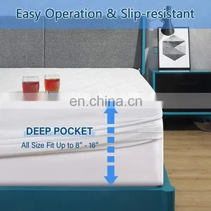 Body Temperature Regulating Hypoallergenic Waterproof Mattress Pad thumbnail-2
