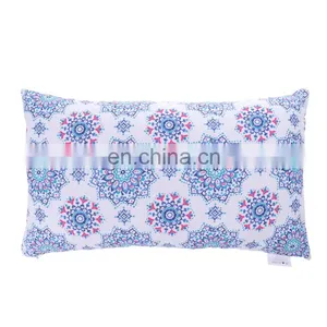 Cozy Bolster Pillow Cases Covers for Couch Bed Sofa Manual Hand Painted Print Vintage Mandala Flora Outdoor Cushion thumbnail-3