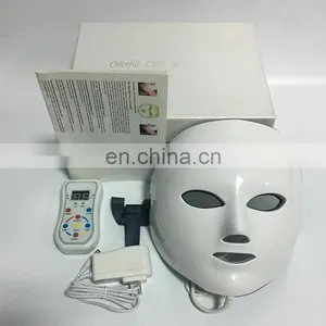 2020 FAIR Pro Korea 7 Color Led Photon Light Therapy Machine Led Face Facial Mask With Neck Device thumbnail-6