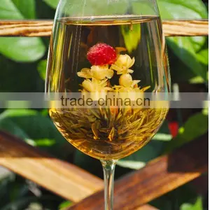 Artistic Flower Blooming Tea the Double Dragon Sprouting a Pearl thumbnail-1