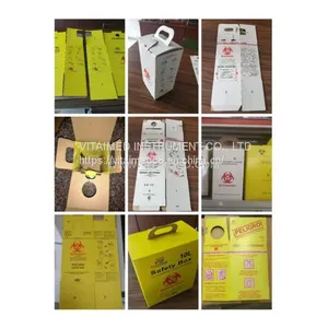 Medical Waste Collection Safety Boxes 5.0l Cardboard Sharps Container Medical Waste Safety Boxes Supplies thumbnail-2