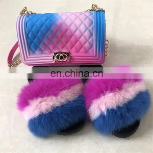 Hot Sale Summer Beautiful Design Soft Fur Sandal Shoes thumbnail-1