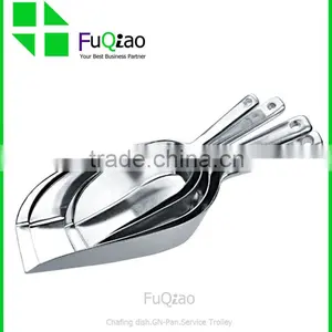 Manufacturer High Quality Cooking Tools Ice Tool Food Grade Stainless Steel Ice Scoop Ice Bucket Scoop thumbnail-3