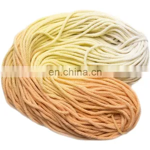 Wholesale Wall Decorative Colored Cotton Rope Diy Handmade Gradient Cords Macrame Polyester / Cotton,cotton/polyester 3mm Spun thumbnail-1
