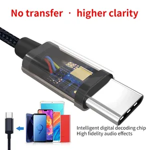 Type-C Earphones Hi-Fi Digital Stereo Metal In-Ear Headphones Stereo Bass Noise thumbnail-2