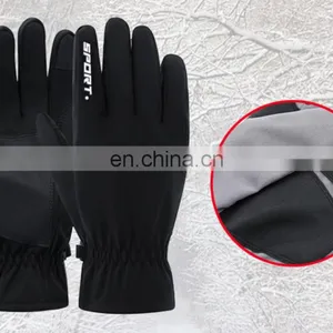 Warm Waterproof Windproof Motorbike Racing Gloves Touched Screen Winter Anti-Skid Bicycle Cycling Gloves thumbnail-5