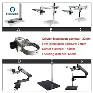 Adjustable Stand Microscope Extension Bracket and Metal Base thumbnail-1