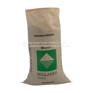 Cotton Wheat Flour Bags Flour Sacks With Handle Rice Packing Bag Factory Pp 50kg Sack Printed Plastic Woven Bag Security Accept thumbnail-2