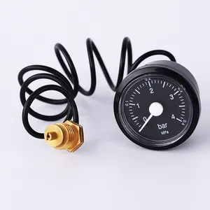 Wall-mounted Boiler Steam Water Pressure Gauge Wholesale 0-4bar With Capillary Tube Universal Electric Heating Accessories Thread Pressure Gauge thumbnail-4