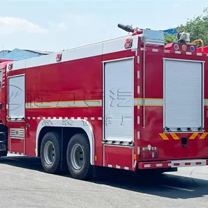 Produced 12 Tons Foam Fire Truck Heavy Truck HOWo Rear Twin Bridge 12 Tons Foam Fire Truck thumbnail-4