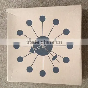 Walnut Ball Clcok Wall Clock thumbnail-4