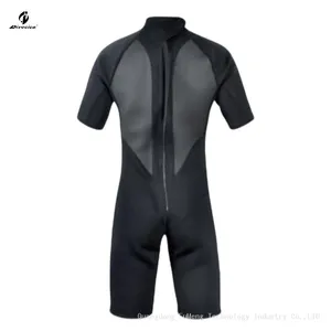 Diving Wetsuit Back Zip Shorty 1.5mm-2.5mm Neoprene Short Surfing Suit thumbnail-2
