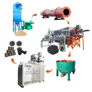 Automatic Hookah Charcoal Forming Equipment Continuous Sawdust Carbonization Furnace EPC thumbnail-1