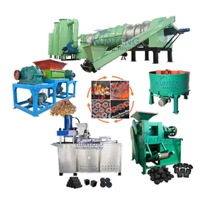 Large Capacity Automatic Biomass Charcoal Production Line Bio Coal Briquette Making Machines EPC thumbnail-1