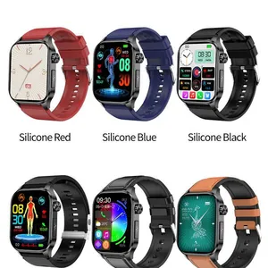 ECG Health Watch Amoled BT Call True Blood Pressure Temperature AI Assistant Fitness Watches ET580 Smart Watch thumbnail-3