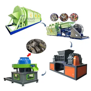 Industrial Waste Sorting Equipment RDF Fuel Rod Production Equipment Complete Set Fully Automatic RDF Production Line EPC thumbnail-1