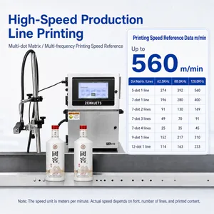 Industrial Small Character CIJ Inkjet Printer for Baijiu Liquor Bottles Glass Packaging and Filling Line Coding thumbnail-2
