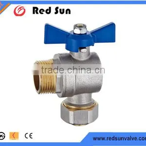 HR2400 Factory Manufacture Forged Brass Pex Pipe Aluminum Handle Ball Valve thumbnail-1