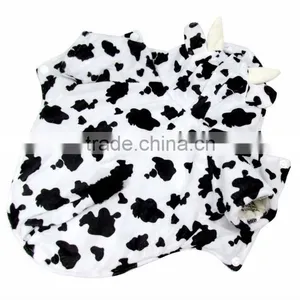 Shorn Velvet and Rod Cotton Double Layer Autumn Winter Milk Cow Shape Dog Clothes Pet Garment thumbnail-4