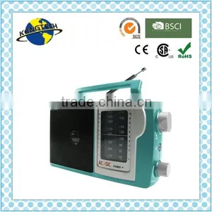 Stylish Green Classical Design Portable Analogue AM FM Radio thumbnail-1
